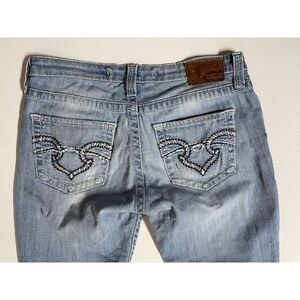 Big‎ Star By Buckle Women's Remy Jeans 29x25 Low Rise Fit Crop Cowgirl Western
